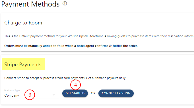 Stripe setup example