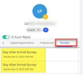 Survey results example
