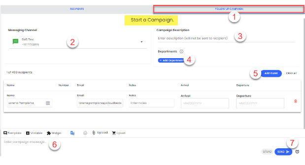 Campaign page example