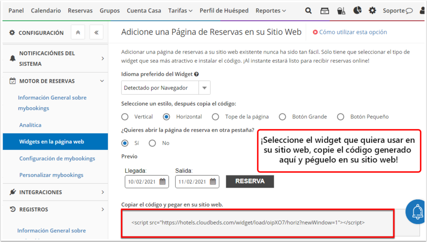 DEMO - El Bolsón - Widgets en la página web - Google Chrome