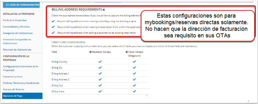 Los Datos De La Tarjeta De Credito Del Huesped Cvv Direccion De Facturacion No Aparecen En Una Reserva De Ota Myfrontdesk