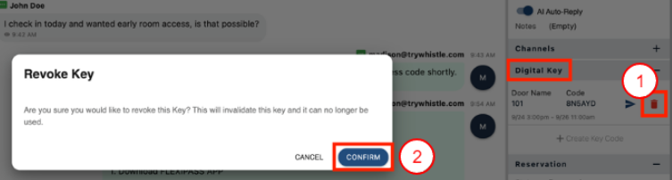 Erişim anahtarını iptal etme