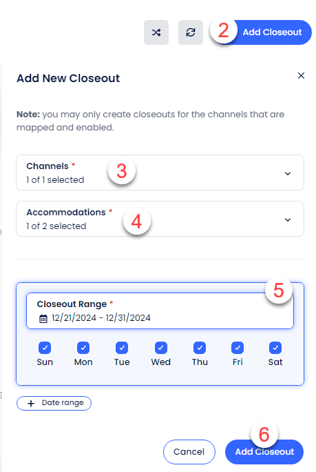 Closeout Steps Image
