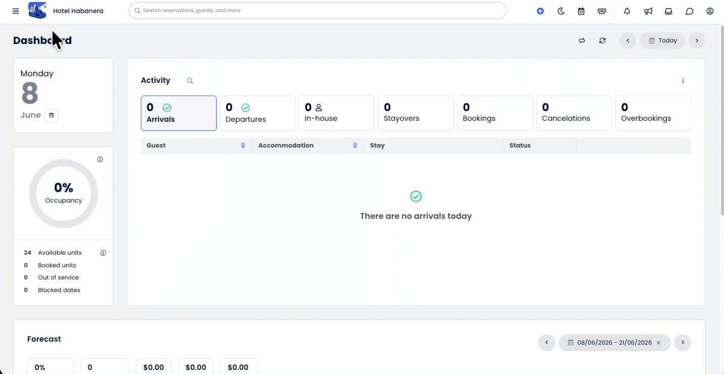 Animated demonstration showing a user opening the Main Menu, selecting Reporting, typing “Cashier” into the Search Reports bar, and clicking on the Cashier Report from the results to open it in a new tab.