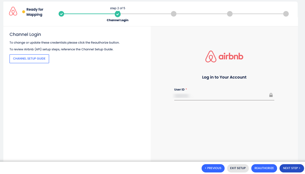 Airbnb channel ready for mapping