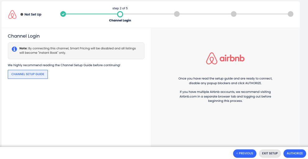 Authorize Airbnb API connection