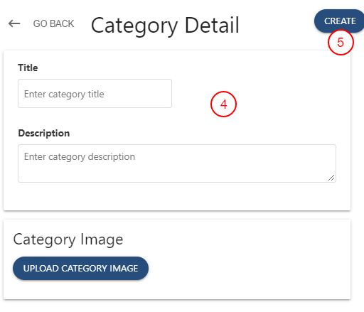 Formular zur Kategorierstellung in Cloudbeds Guest Experience Upselling