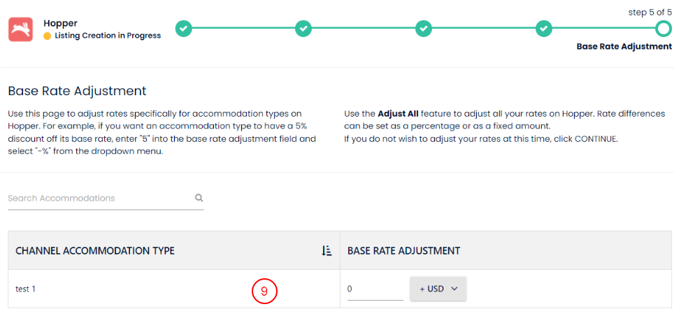 Hopper base rate adjustment